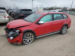 Salvage cars for sale at Indianapolis, IN auction: 2019 Volkswagen Golf Alltrack S