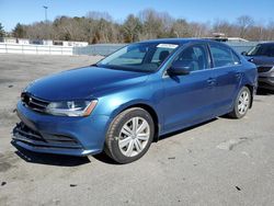 Salvage cars for sale at Assonet, MA auction: 2017 Volkswagen Jetta S