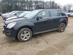 Salvage cars for sale at North Billerica, MA auction: 2013 Chevrolet Equinox LS