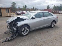 Salvage cars for sale at Gaston, SC auction: 2015 Toyota Camry LE