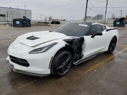 Salvage cars for sale at Chicago Heights, IL auction: 2015 Chevrolet Corvette Stingray 2LT