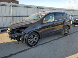 Salvage cars for sale at Kansas City, KS auction: 2014 Ford Escape Titanium