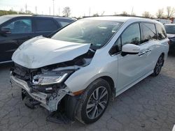 Salvage cars for sale at Bridgeton, MO auction: 2021 Honda Odyssey Elite