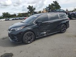 Salvage cars for sale from Copart San Martin, CA: 2022 Toyota Sienna XSE