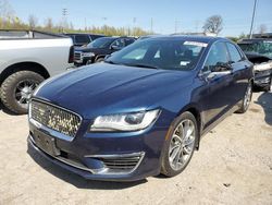 Salvage cars for sale at Bridgeton, MO auction: 2017 Lincoln MKZ Reserve