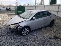 Salvage cars for sale from Copart Windsor, NJ: 2016 Toyota Corolla L