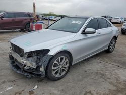 Salvage cars for sale at Grand Prairie, TX auction: 2016 Mercedes-Benz C300