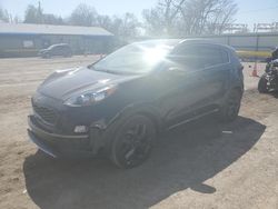 Salvage cars for sale at Wichita, KS auction: 2021 KIA Sportage S