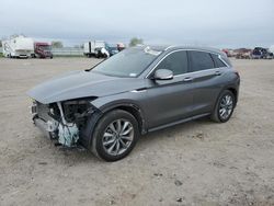 Salvage cars for sale from Copart Houston, TX: 2022 Infiniti QX50 Luxe