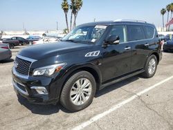 Salvage cars for sale at Van Nuys, CA auction: 2017 Infiniti QX80 Base