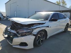 Salvage cars for sale from Copart Sacramento, CA: 2021 Honda Accord Sport