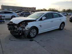 Salvage cars for sale from Copart Wilmer, TX: 2018 Hyundai Sonata Hybrid