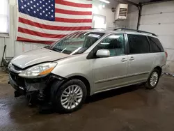 Salvage cars for sale at Lyman, ME auction: 2010 Toyota Sienna XLE