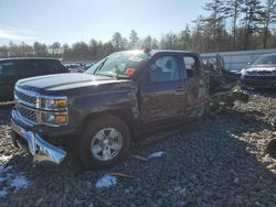 Salvage trucks for sale at Windham, ME auction: 2015 Chevrolet Silverado K1500 LT