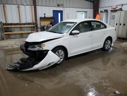 Salvage cars for sale at West Mifflin, PA auction: 2013 Volkswagen Jetta SE