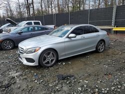 Salvage cars for sale from Copart Waldorf, MD: 2016 Mercedes-Benz C 300 4matic