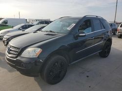 Salvage cars for sale at Grand Prairie, TX auction: 2008 Mercedes-Benz ML 350