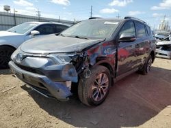 Salvage cars for sale at Chicago Heights, IL auction: 2018 Toyota Rav4 HV LE