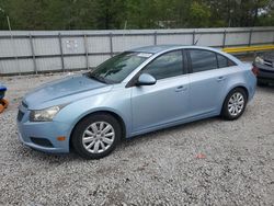 Salvage cars for sale from Copart Greenwell Springs, LA: 2011 Chevrolet Cruze LT