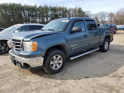 Salvage cars for sale at North Billerica, MA auction: 2012 GMC Sierra K1500 SLE