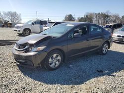 Vehiculos salvage en venta de Copart Mebane, NC: 2013 Honda Civic LX