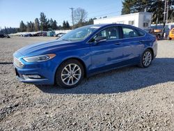 Salvage cars for sale at Graham, WA auction: 2017 Ford Fusion SE Phev