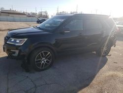 Salvage cars for sale at Dyer, IN auction: 2017 Ford Explorer Sport