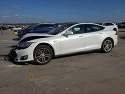 Salvage cars for sale at Grand Prairie, TX auction: 2013 Tesla Model S
