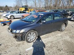 Salvage cars for sale at Candia, NH auction: 2010 Honda Civic LX