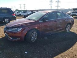 Salvage cars for sale from Copart Elgin, IL: 2016 Chrysler 200 Limited