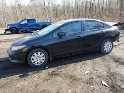 Salvage cars for sale at Bowmanville, ON auction: 2012 Honda Civic LX