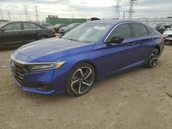 Vehiculos salvage en venta de Copart Elgin, IL: 2021 Honda Accord Sport