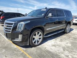 Salvage cars for sale at Sun Valley, CA auction: 2018 Cadillac Escalade ESV Luxury