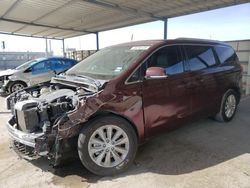 Salvage cars for sale at Anthony, TX auction: 2016 KIA Sedona EX