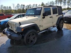 Salvage cars for sale at Harleyville, SC auction: 2012 Jeep Wrangler Unlimited Sport