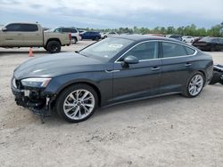 Salvage cars for sale at Houston, TX auction: 2023 Audi A5 Premium 40