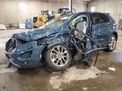 Salvage cars for sale at Blaine, MN auction: 2016 Ford Edge Titanium