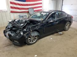 Salvage cars for sale at Lyman, ME auction: 2014 Infiniti Q50 Base