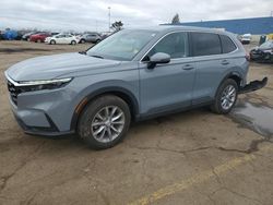 Salvage cars for sale at Woodhaven, MI auction: 2023 Honda CR-V EX