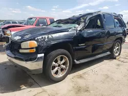 Salvage cars for sale at Grand Prairie, TX auction: 2002 GMC Yukon