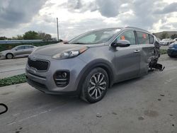 Vehiculos salvage en venta de Copart Orlando, FL: 2017 KIA Sportage EX