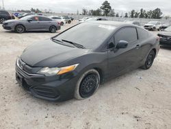 Salvage cars for sale from Copart Houston, TX: 2015 Honda Civic LX