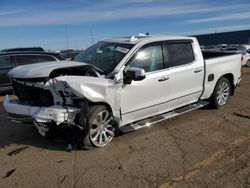 Salvage cars for sale at Woodhaven, MI auction: 2021 Chevrolet Silverado K1500 High Country