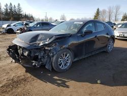 Salvage cars for sale from Copart Bowmanville, ON: 2021 Mazda 3 Preferred