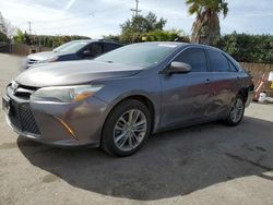 Salvage cars for sale at San Martin, CA auction: 2016 Toyota Camry LE