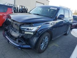 Salvage cars for sale at Woodburn, OR auction: 2020 Infiniti QX80 Luxe