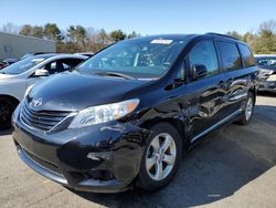 Salvage cars for sale at Exeter, RI auction: 2017 Toyota Sienna LE