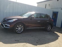 Salvage cars for sale at Chatham, VA auction: 2016 Infiniti QX50