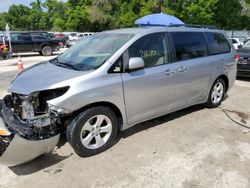 Salvage cars for sale at Ocala, FL auction: 2011 Toyota Sienna LE
