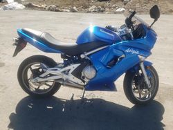 Salvage motorcycles for sale at Reno, NV auction: 2007 Kawasaki EX650 A